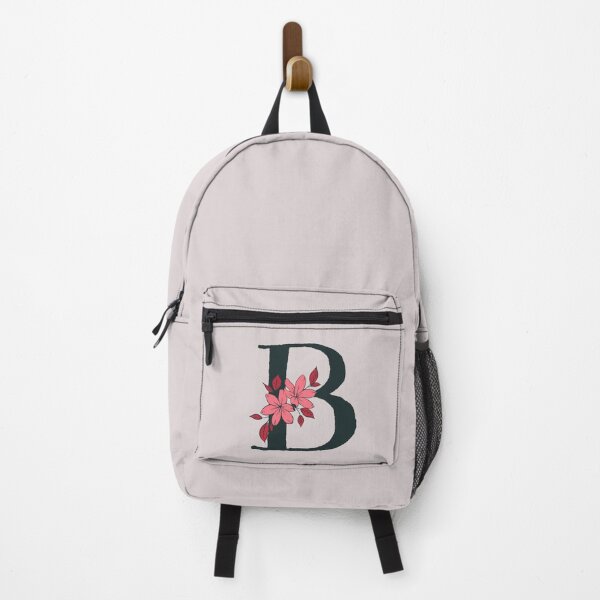 Item preview, Pink floral B monogram designed and sold by Coffee Lifestyle.