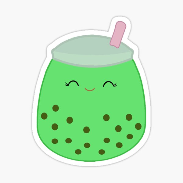 "Sevda Green Boba Tea Squishmallow " Sticker for Sale by xaritha