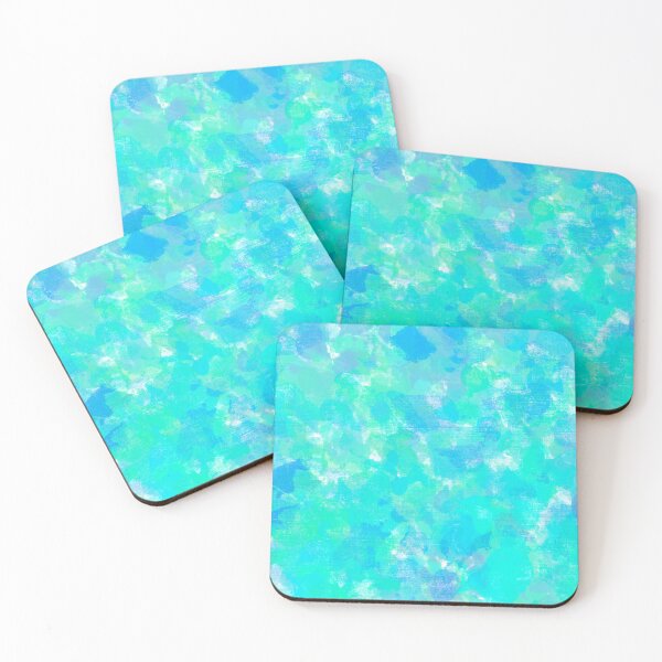 Item preview, Turquoise Brushstrokes of Paint Pattern - Modern Art designed and sold by theprintedclub.