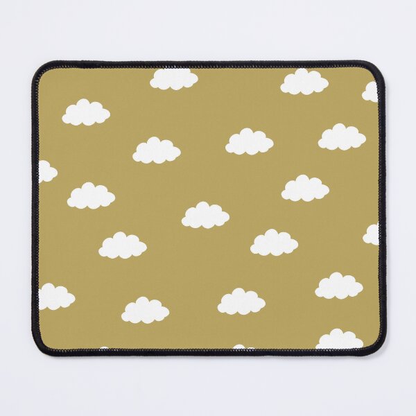 Item preview, White clouds in green yellow background designed and sold by bigmoments.