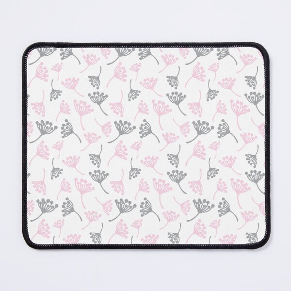 Item preview, Grey and pink dandelion flowers designed and sold by bigmoments.