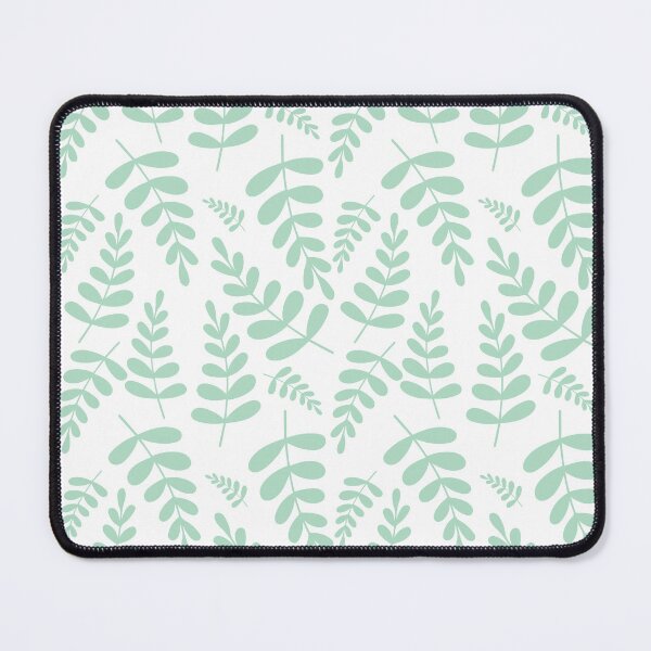 Item preview, Mint leaves pattern on white designed and sold by bigmoments.