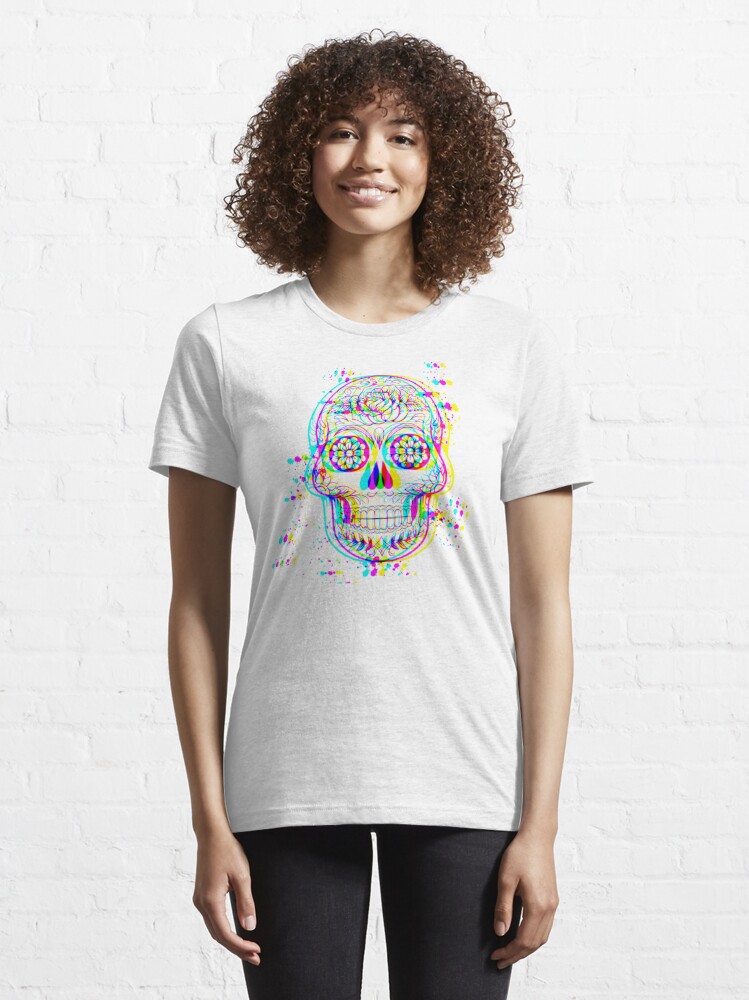 Glitch Skull Unisex T Shirt 3D Anaglyph Tshirt 3D Effect -  Canada