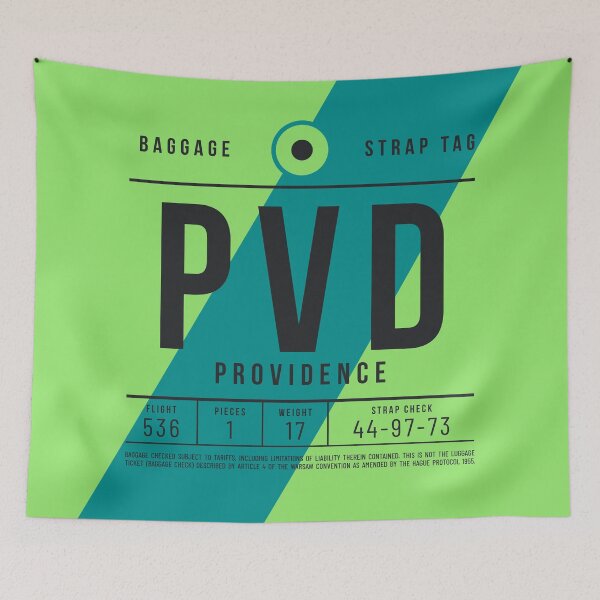 Item preview, Luggage Tag E - PVD Providence Rhode Island USA designed and sold by VoodooCircus.