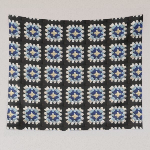 Item preview, Blues granny square designed and sold by Phoebew03.