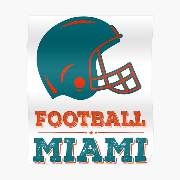 NFL Miami Dolphins - Drip Helmet 20 Poster