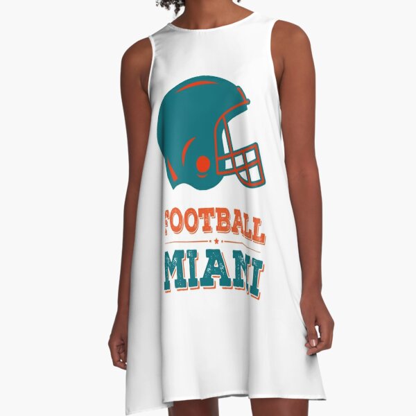 Miami Dolphins Womens Shirt Dress Button Up Shirts Skirt Summer Blouse  Sundress