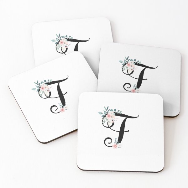 Item preview, Monogram F with botanical flowers designed and sold by NazarliNigar.