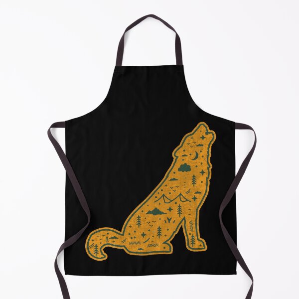 Item preview, Vintage Lone Solo Wolf Silhouette With Mountain Forest Wolves Art designed and sold by merchzy.