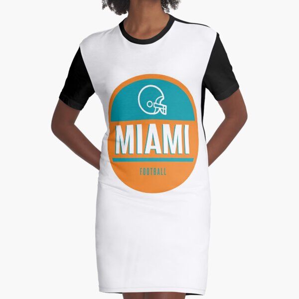 Vintage Miami Sports Football Athletic Novelty Dolphin Retro For Game Day  Graphic T-Shirt Dress for Sale by bucktundBr