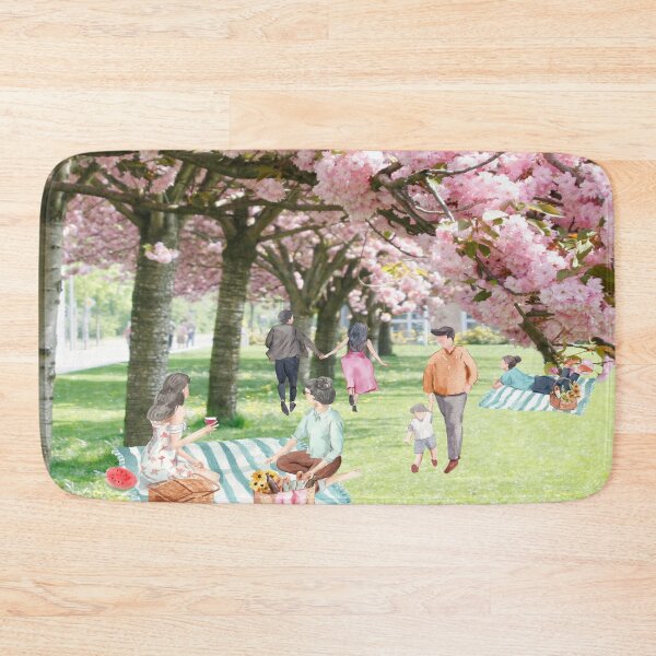 Item preview, Japan Cherry Blossom Trees Sakura Picnic designed and sold by Sagittarius-Lin.