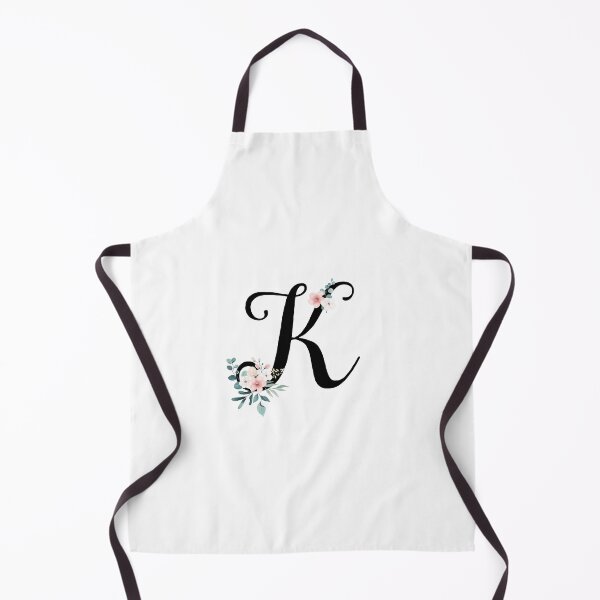 Item preview, Monogram K with botanical flowers designed and sold by NazarliNigar.
