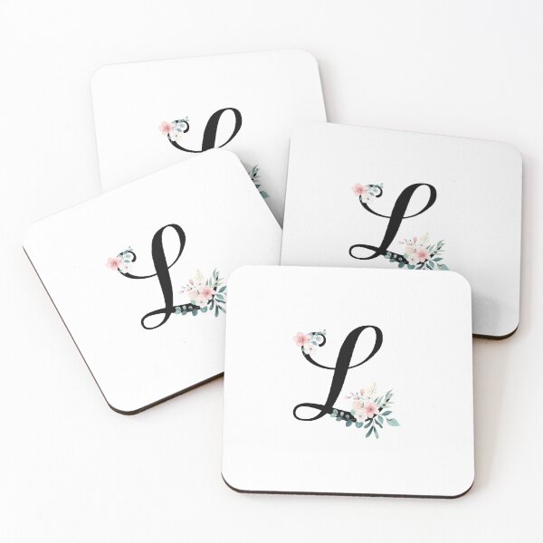 Item preview, Monogram L with botanical flowers designed and sold by NazarliNigar.