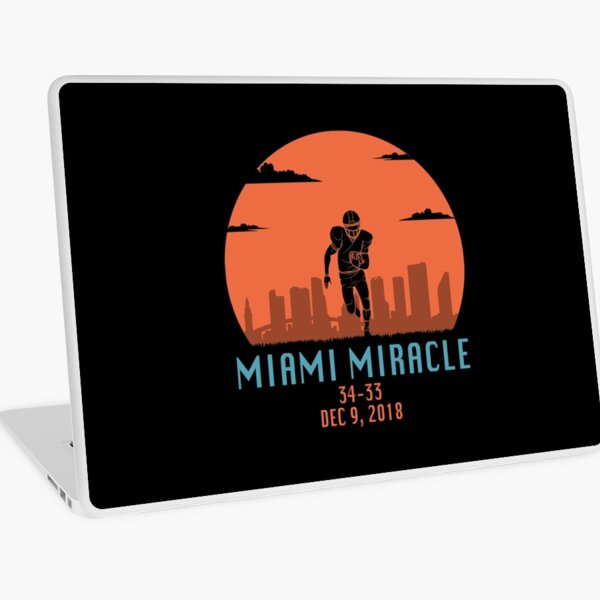 Universal 16.6-inch Miami Dolphins Retro Logo Laptop Skin