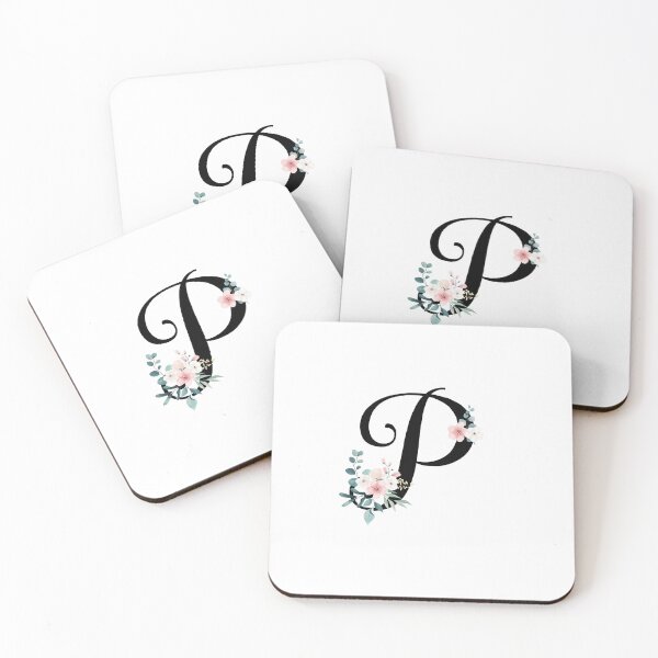 Item preview,  Monogram P with botanical flowers designed and sold by NazarliNigar.