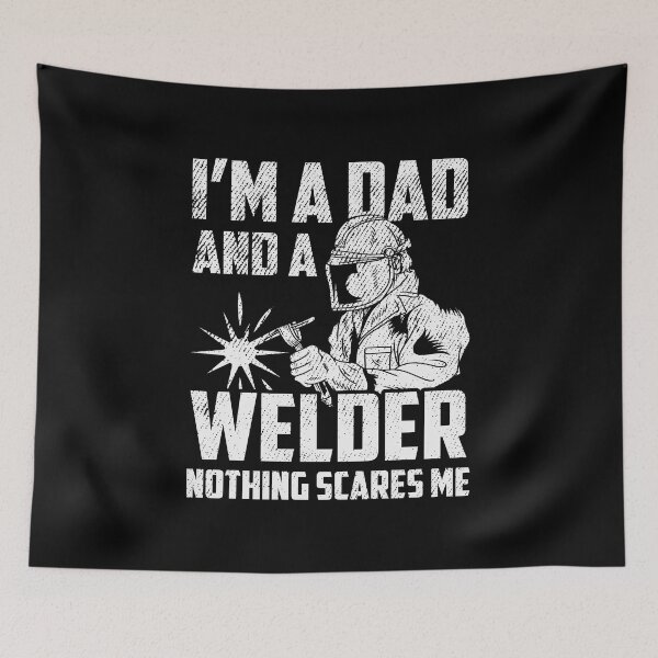 Aperçu de l'œuvre Je suis un papa et un soudeur Dada Funny Welding créée et vendue par haselshirt.