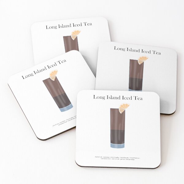 Item preview, Long Island Iced Tea Cocktail Print | Signature Drinks | Classic Cocktails | Bar Cart Decor | Recipe Card | Art Poster | Housewarming Gift designed and sold by Ruane Design.