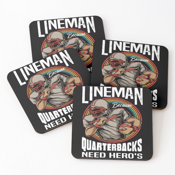 Item preview, Lineman Because Quarterbacks Need Heroes - Football Lineman designed and sold by Luvjesus2.
