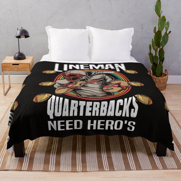 Item preview, Lineman Because Quarterbacks Need Heroes - Football Lineman designed and sold by Luvjesus2.