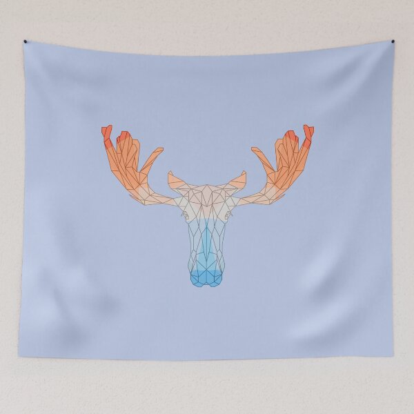 Item preview, Moose Geometric Triangle Polygon designed and sold by franktact.