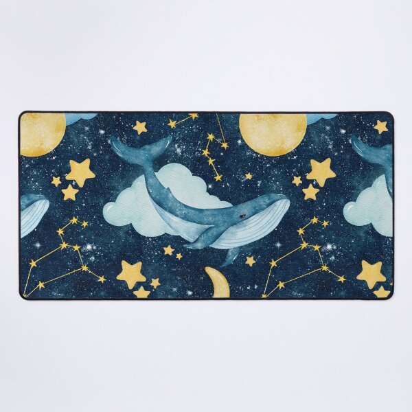 Item preview, Watercolor Blue Whale In Galaxy designed and sold by virillanissa.