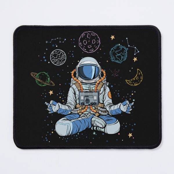 Item preview, meditating astronaut designed and sold by Soofingscapes.