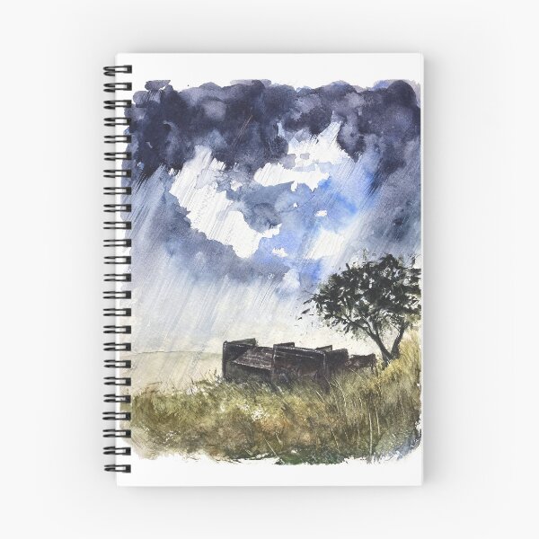 Item preview, Storm at Wuthering Heights - Haworth, Yorkshire - Original Watercolour Art designed and sold by OnHeathAndMoor.