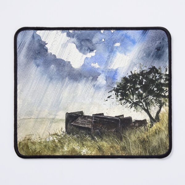 Item preview, Storm at Wuthering Heights - Haworth, Yorkshire - Original Watercolour Art designed and sold by OnHeathAndMoor.