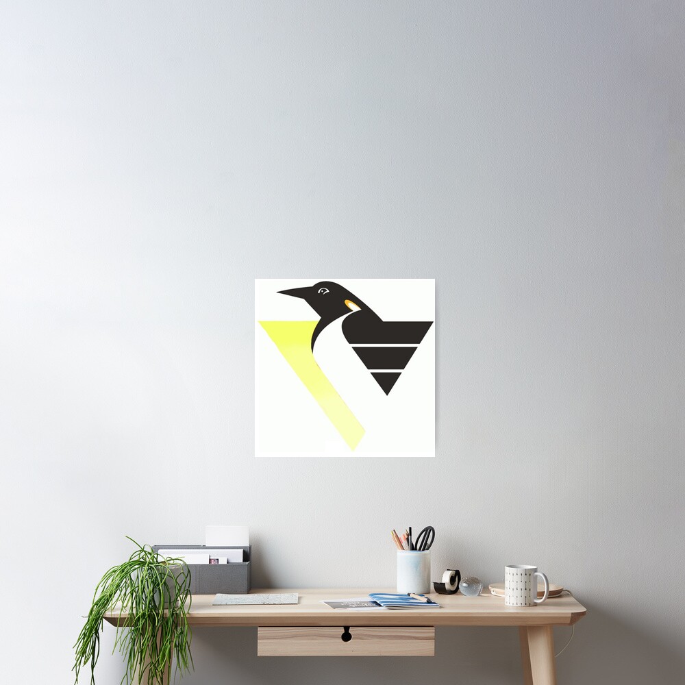 Gradient Robo Penguin Poster
