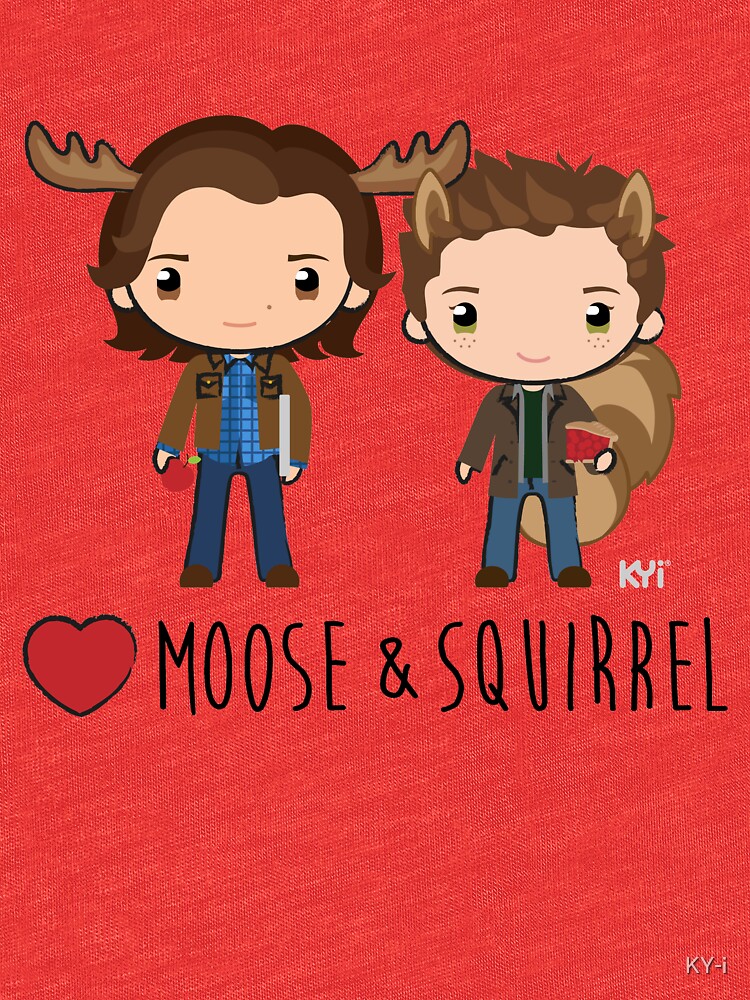 moose and squirrel supernatural shirt