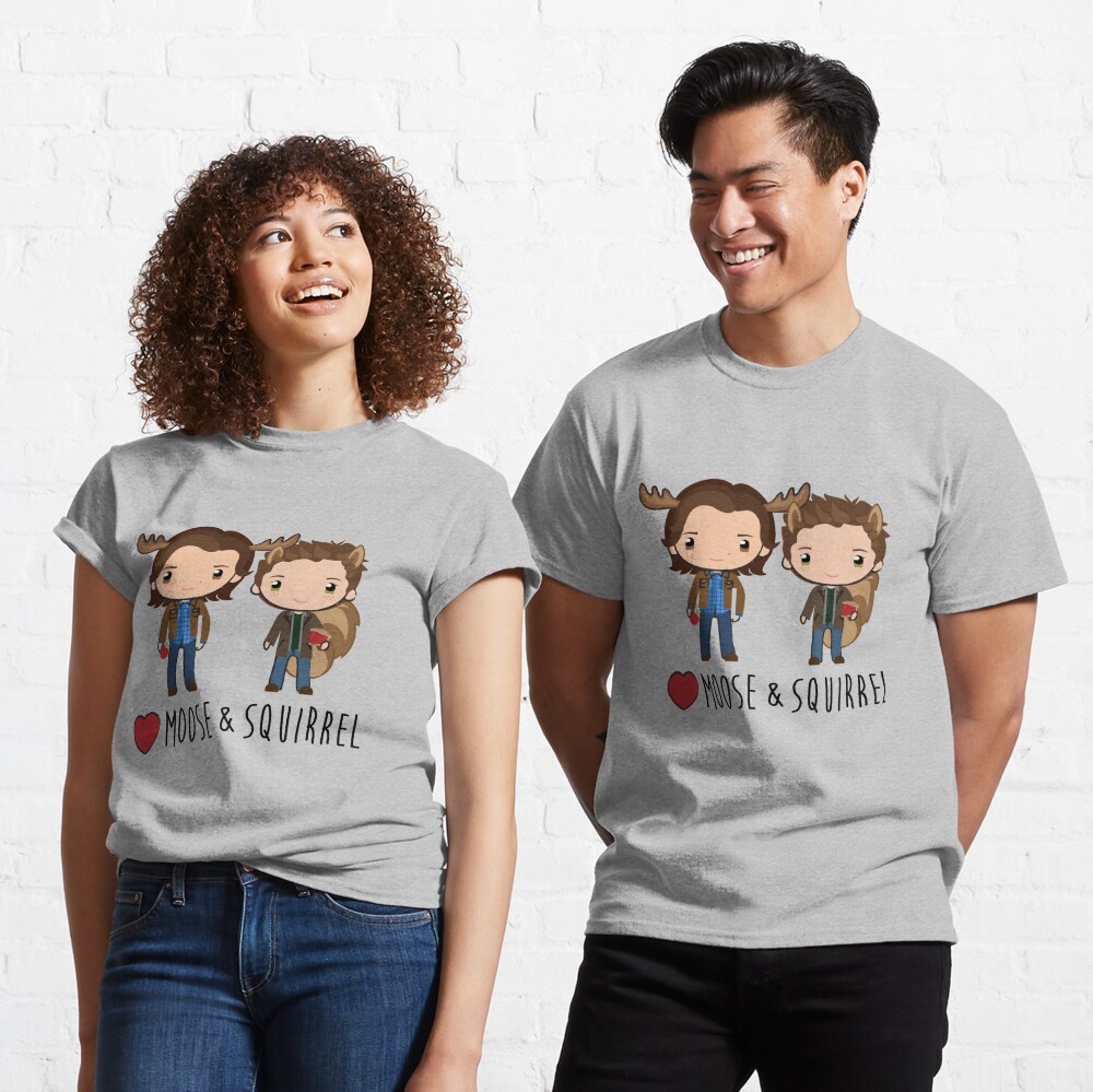 moose and squirrel supernatural shirt