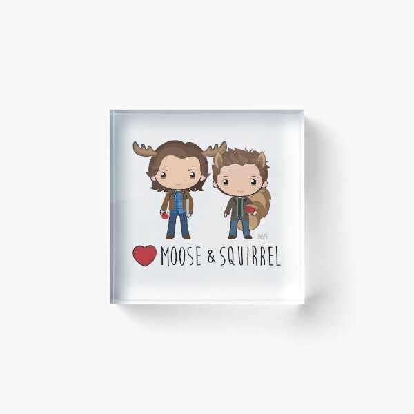Item preview, Love Moose & Squirrel - Supernatural designed and sold by KY-i.