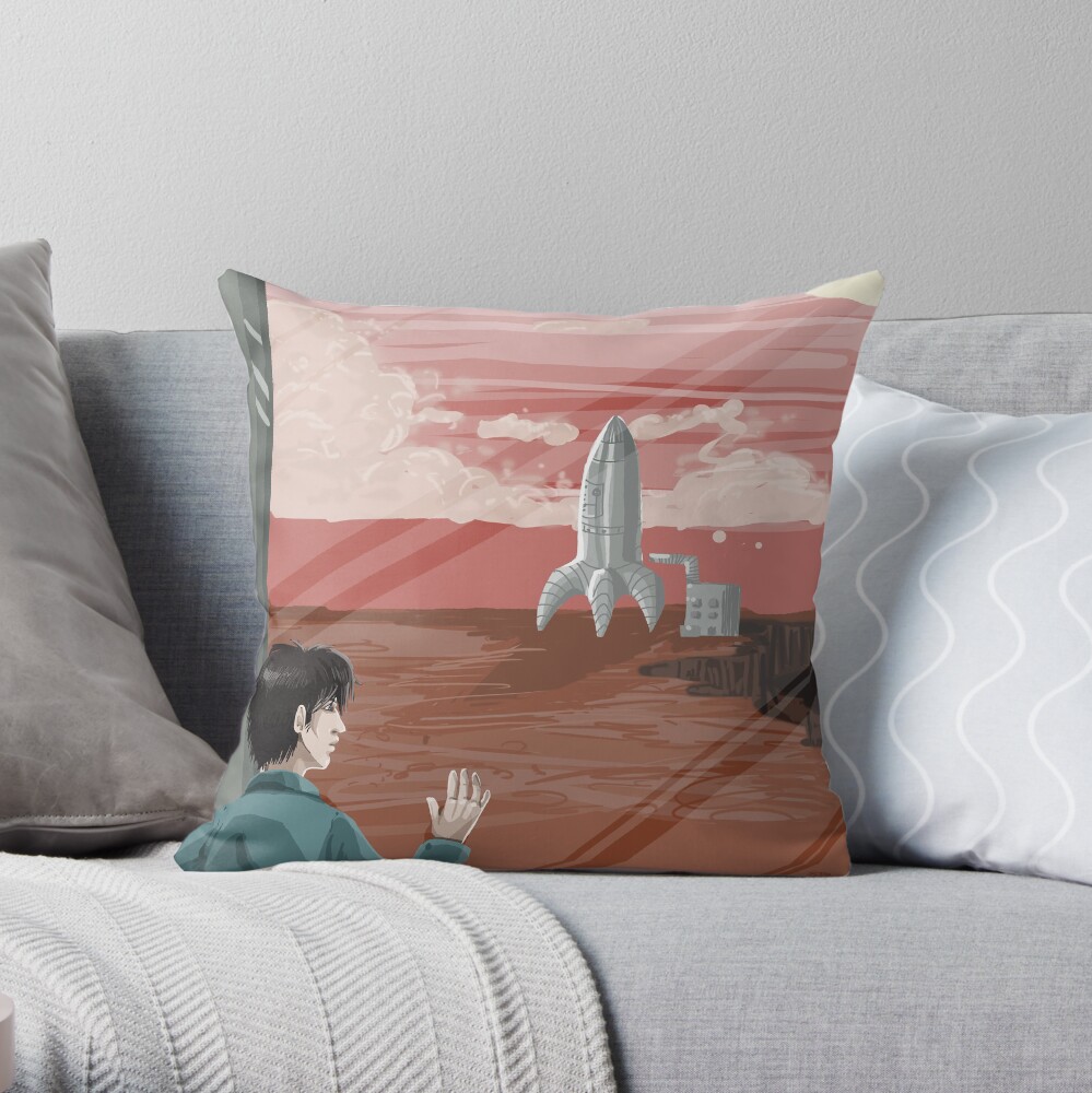 Get Your Butt to Mars Throw Pillow