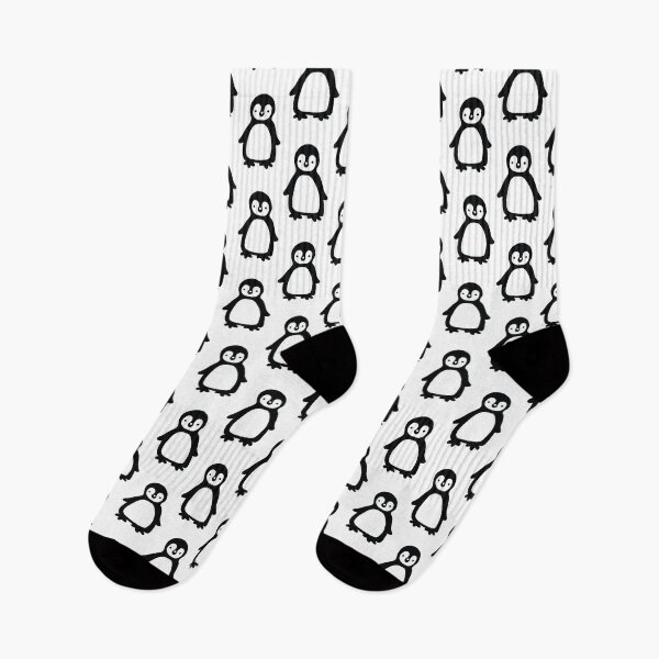 Item preview, Pinguins pattern in black and white designed and sold by bigmoments.