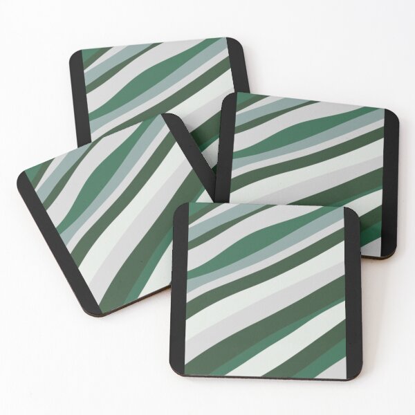 Item preview, Green and Grey Stripes designed and sold by PottersArt.