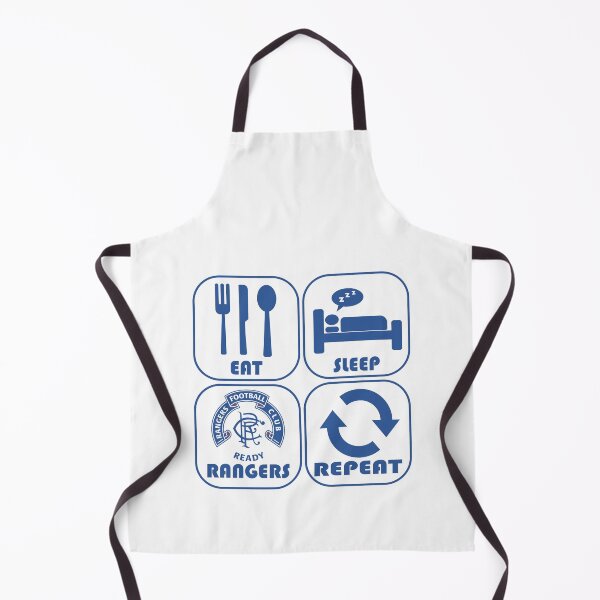 Item preview, Eat Sleep Football Repeat! Rangers Fan Art Work, Football Fan Art designed and sold by FootyLocker.