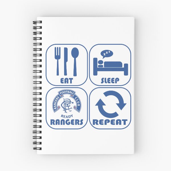 Item preview, Eat Sleep Football Repeat! Rangers Fan Art Work, Football Fan Art  designed and sold by FootyLocker.