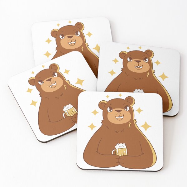 Item preview, Beer bear cartoon design designed and sold by Palteeshop.