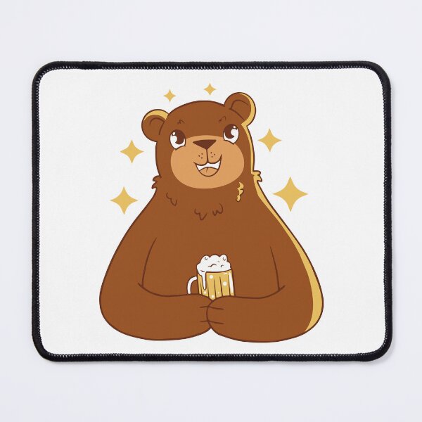 Item preview, Beer bear cartoon design designed and sold by Palteeshop.