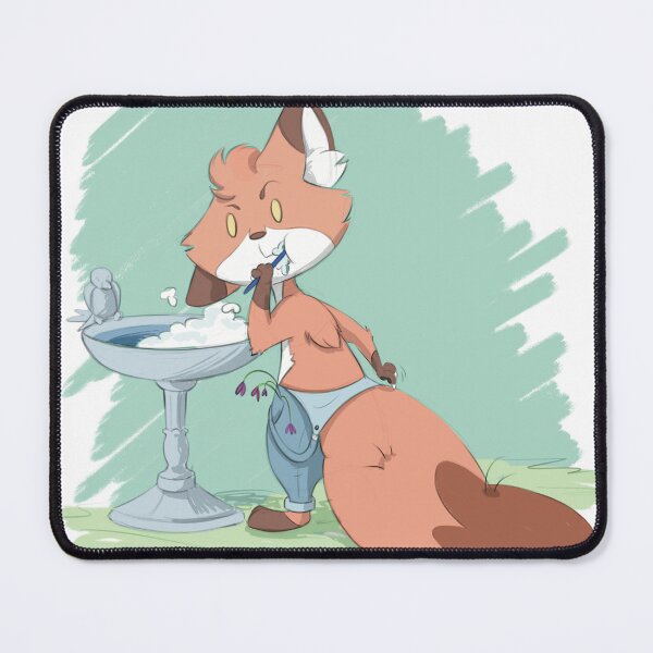Item preview, Foxy brushing its teeth designed and sold by RyukiArtbook.