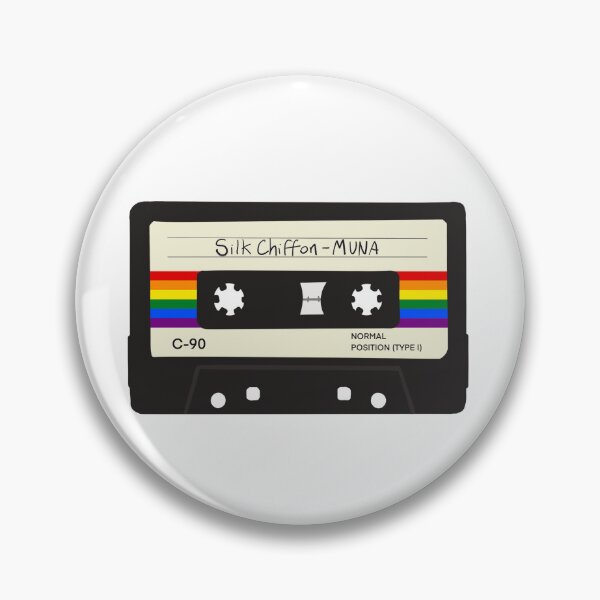 Item preview, LGBTQ+ Pride Cassette - Silk Chiffon by MUNA ft Phoebe Bridgers designed and sold by spotsapparel.