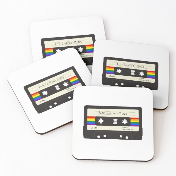 Item preview, LGBTQ+ Pride Cassette - Silk Chiffon by MUNA ft Phoebe Bridgers designed and sold by spotsapparel.