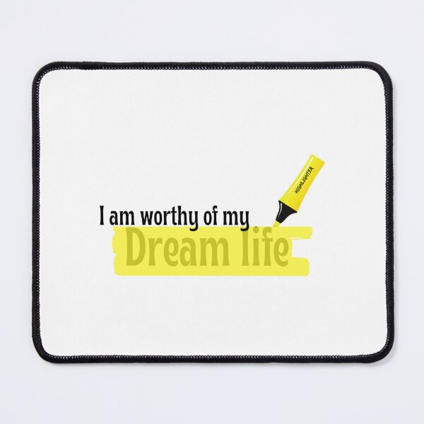 Item preview, I am worthy of my dream life sticker designed and sold by MadeBySoha.