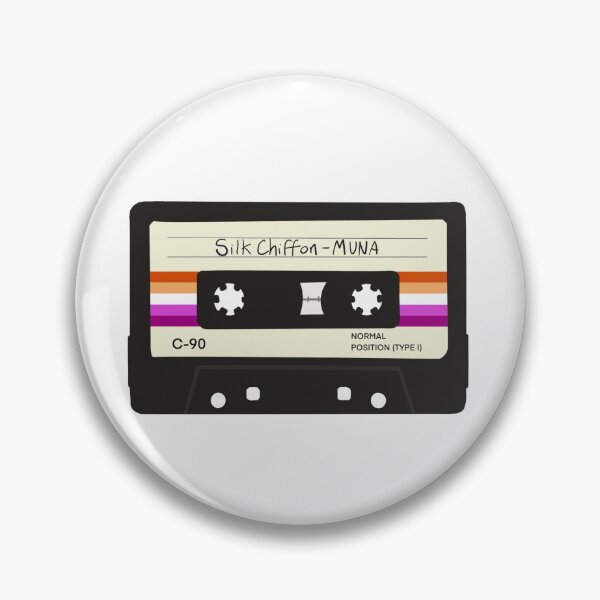 Item preview, Lesbian Pride Cassette - Silk Chiffon by MUNA ft Phoebe Bridgers designed and sold by spotsapparel.