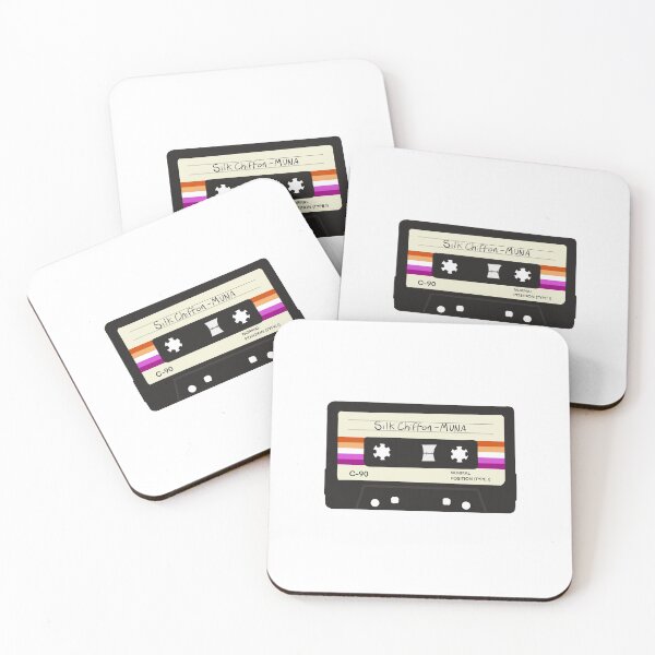 Item preview, Lesbian Pride Cassette - Silk Chiffon by MUNA ft Phoebe Bridgers designed and sold by spotsapparel.
