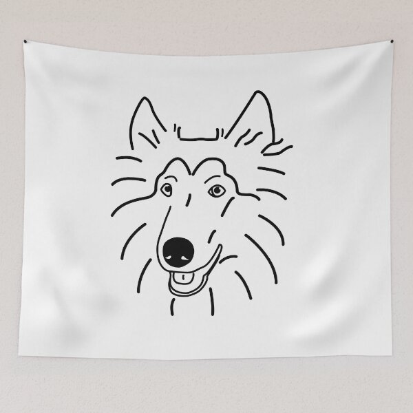 Artikelvorschau, langhaarcollie entworfen und verkauft von dog-shirt.