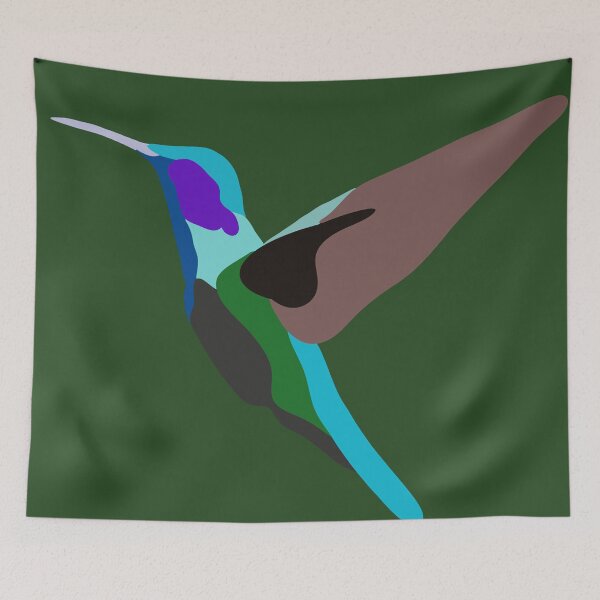 Item preview, Minimalistic Hummingbird designed and sold by Hallamalla.