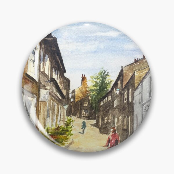 Item preview, Haworth Main Street - Bronte Country, Yorkshire - Original Watercolour Artwork designed and sold by OnHeathAndMoor.