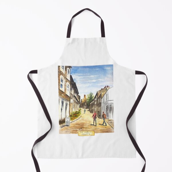 Item preview, Haworth Main Street - Bronte Country, Yorkshire - Original Watercolour Artwork designed and sold by OnHeathAndMoor.