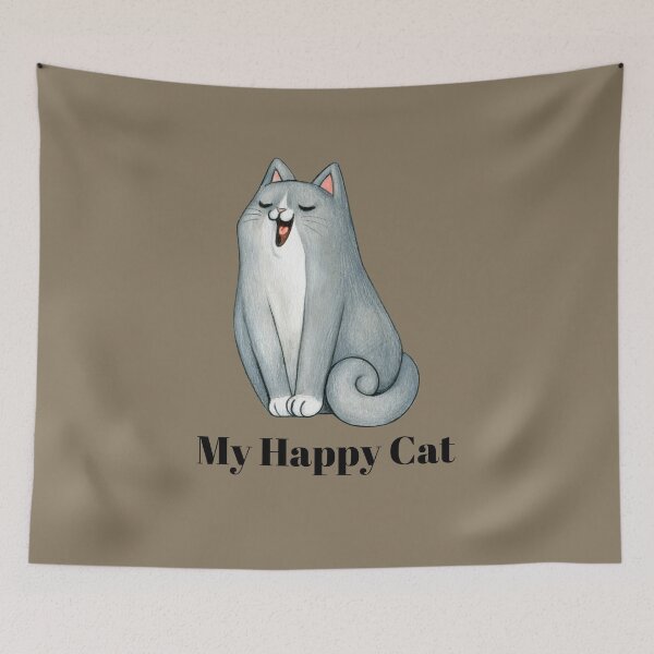 Item preview, My Happy Cat designed and sold by MerchGiants.